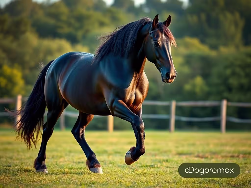 Las 7 Razas Sorprendente que Debes Conocer Hoy Mismo | Caballos de Leyenda 2 Imagen de un caballo raza el frisón