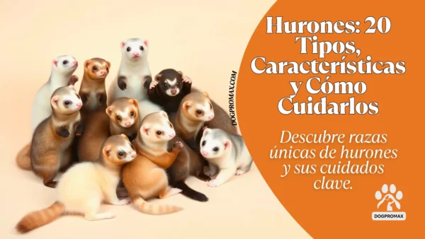 Diferentes tipos de hurones domésticos con variados colores y patrones de pelaje | Dogpromax