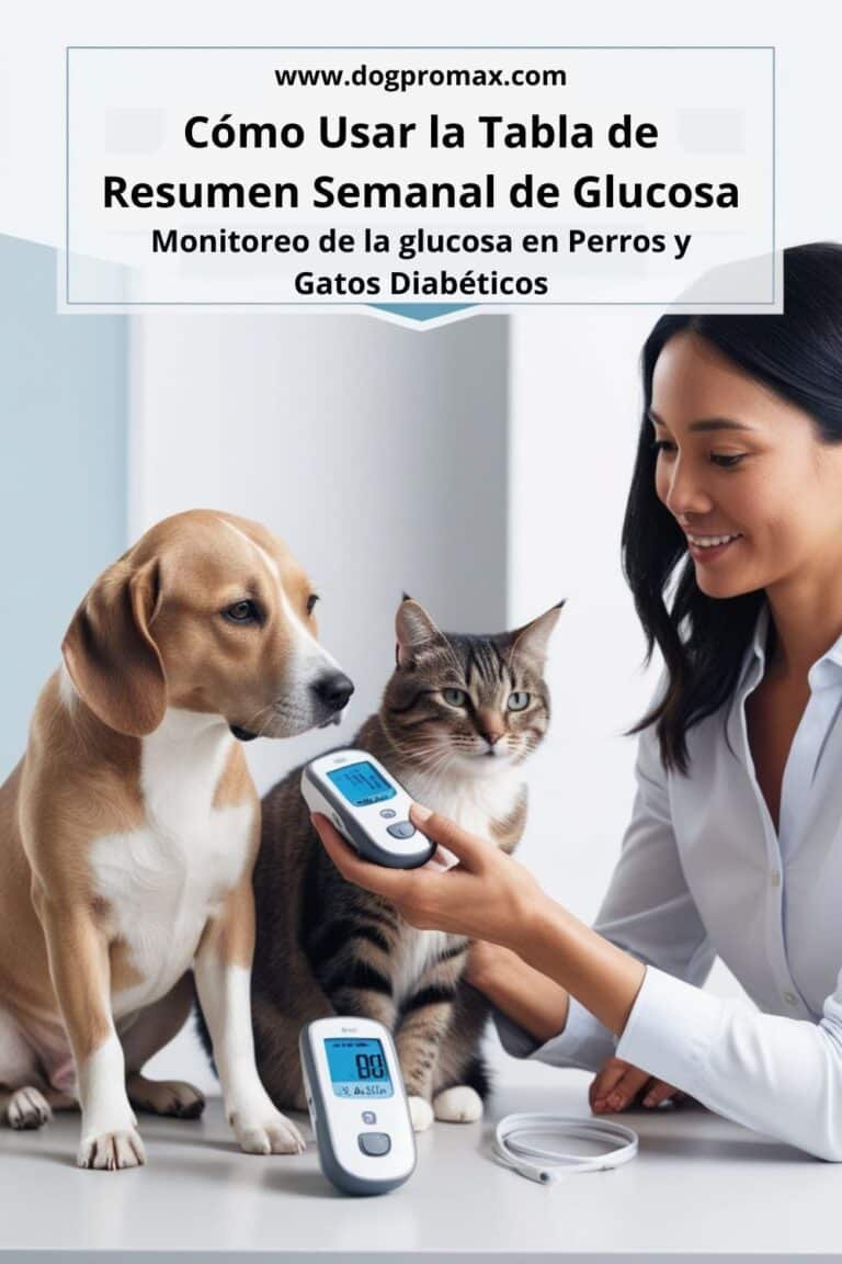 Tabla para el Resumen Semanal de Glucosa en Mascotas Diabéticas 1 Tabla para el Resumen Semanal de Glucosa